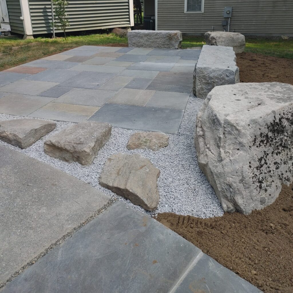 Patio and sitting area featuring
