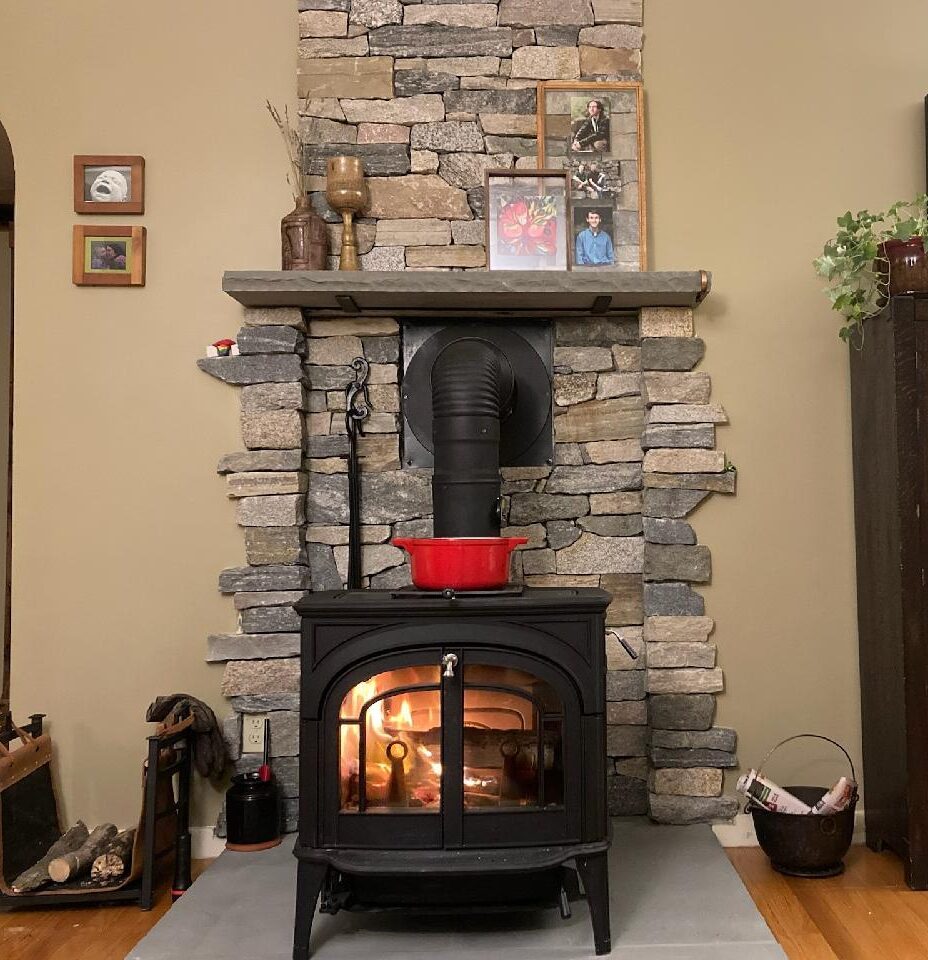 Interior masonry featuring New England stone veneers